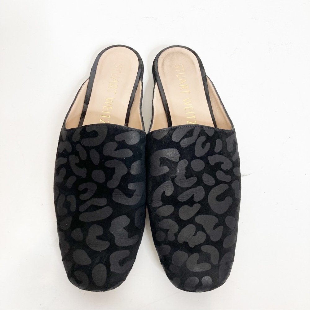 Stuart Weitzman Mulearky Leopard-Print Flat Slide… - image 1